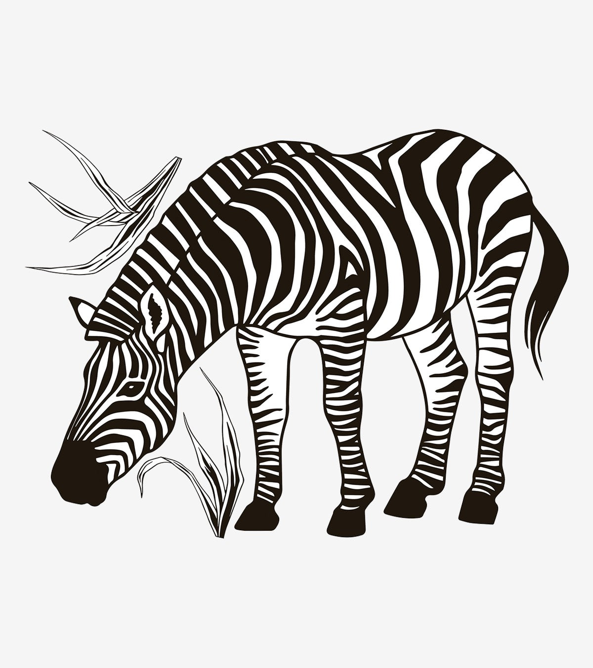 BLACK MAJIK - Large sticker - The zebra