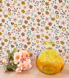 CAPUCINE - Children's wallpaper - Flowers on stems