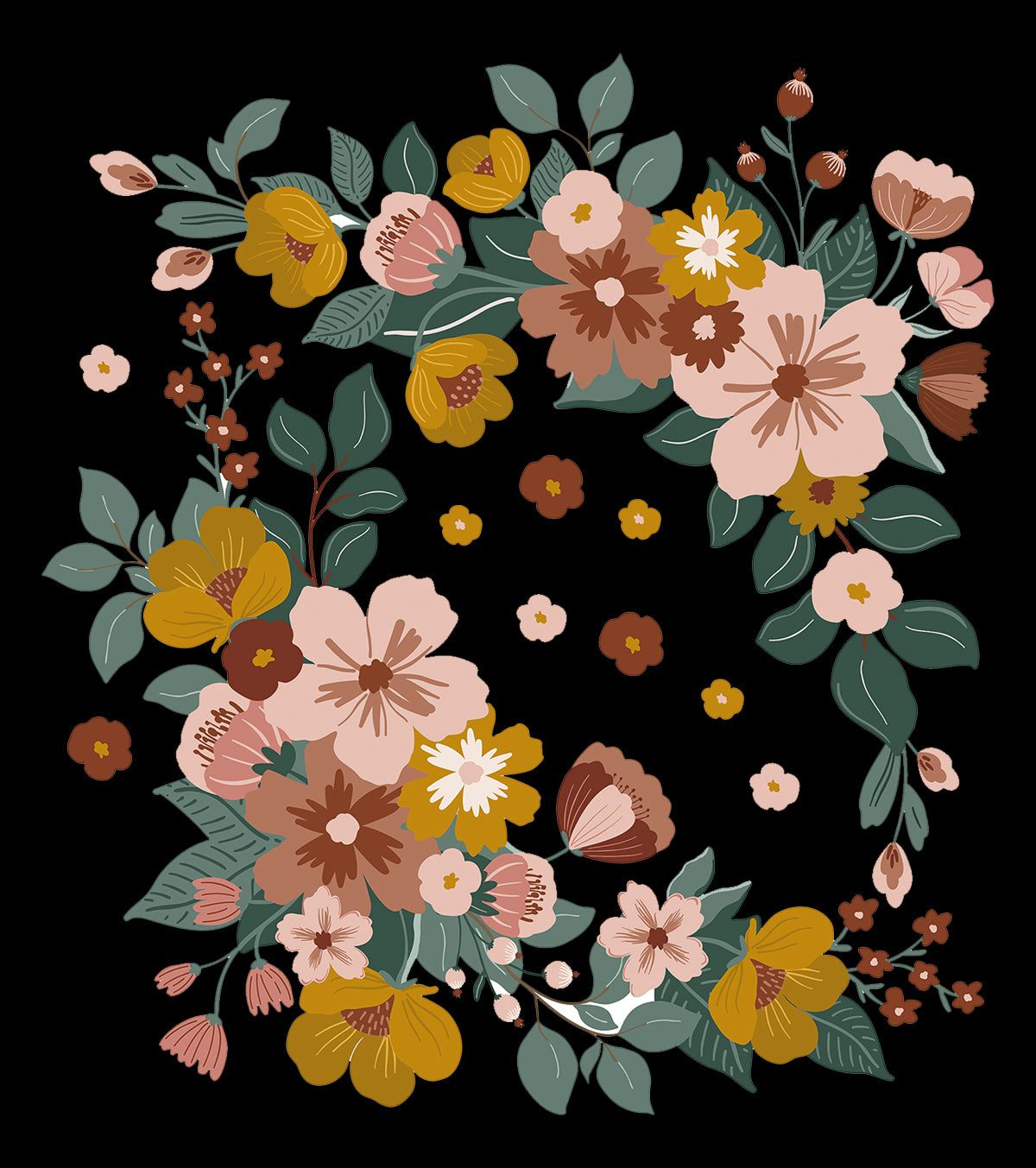 CAPUCINE - Large sticker - Bouquets