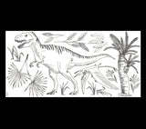 DINOSAURUS - Wall decals muraux - Dinosaurs: T - rex, pteranodon and palm tree