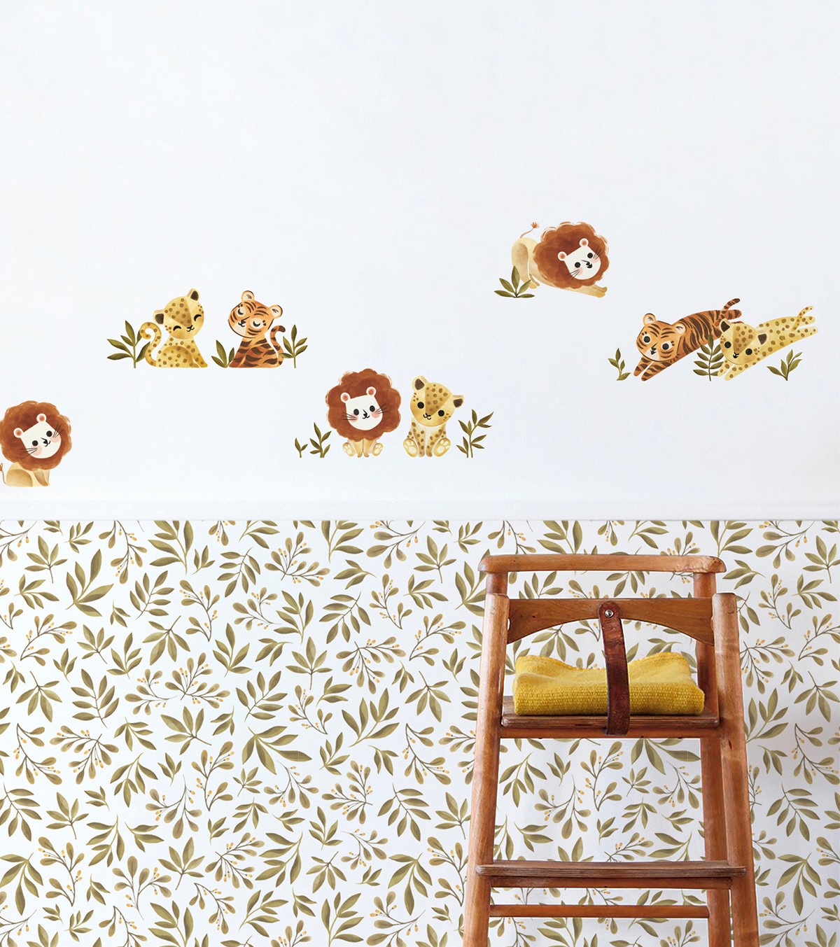 FELIDAE - Wall decals murals - lions, cheetahs and tigers