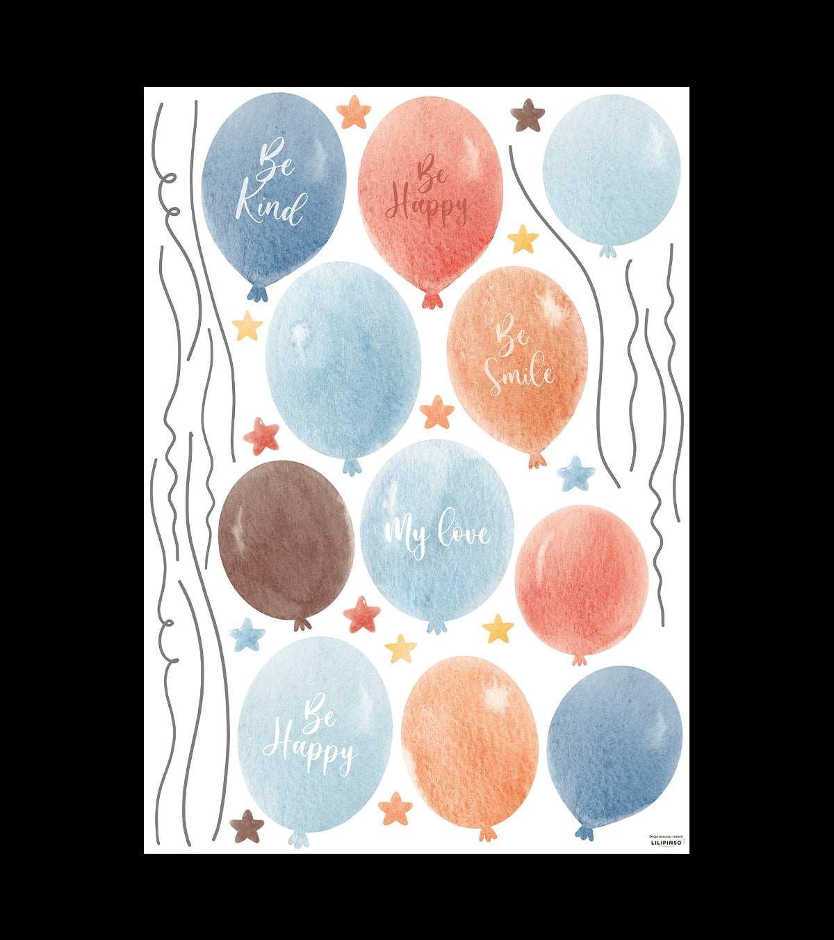 GENTLE FRIENDS - Wall decals Walls - Large balloons