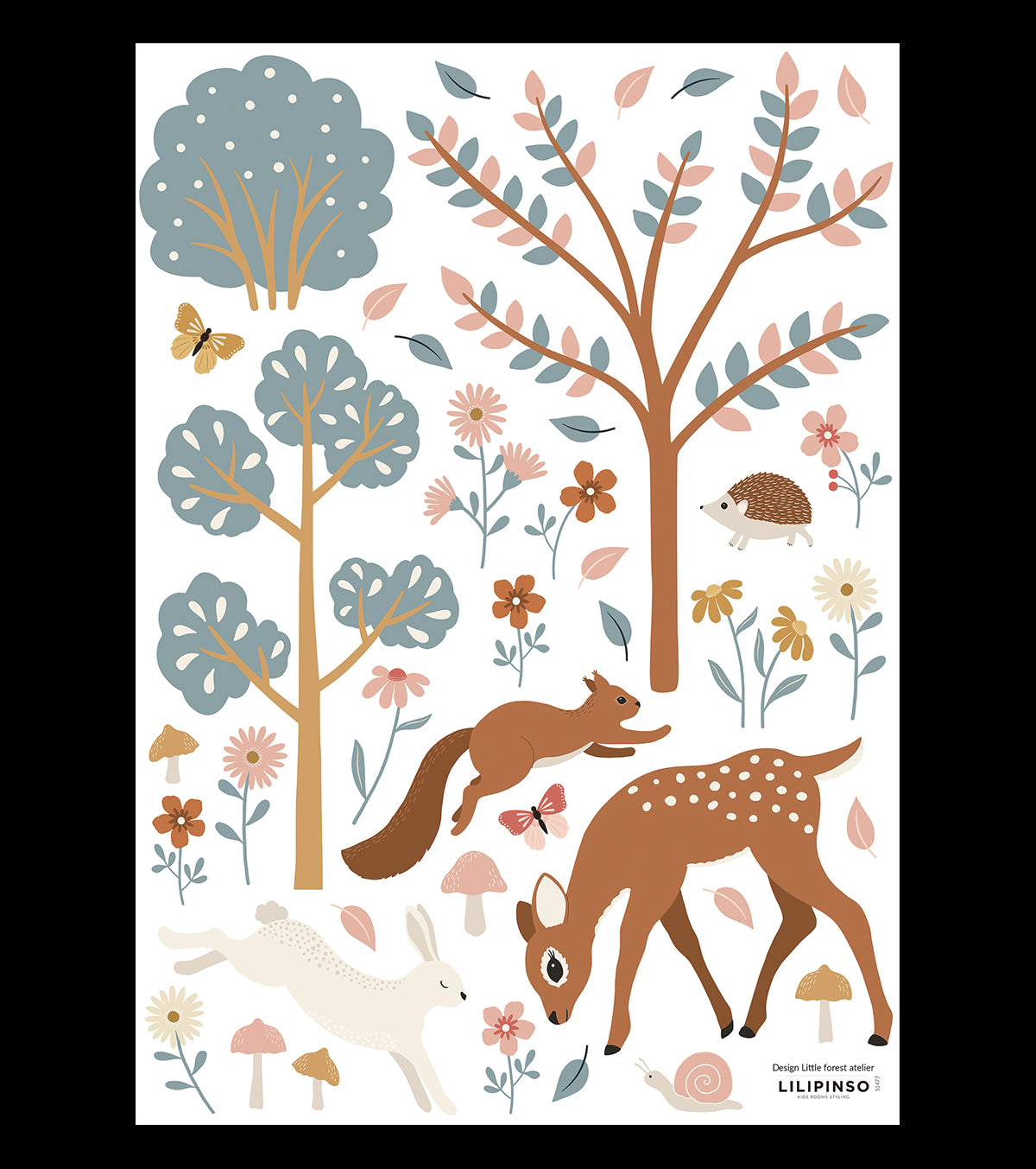 JÖRO - Wall decals murals - Forest deer and animals