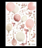 SELENE - Wall decals murals - Balloons and kites (pink)