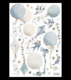 SELENE - Wall decals Walls - Balloons and kites (blue)