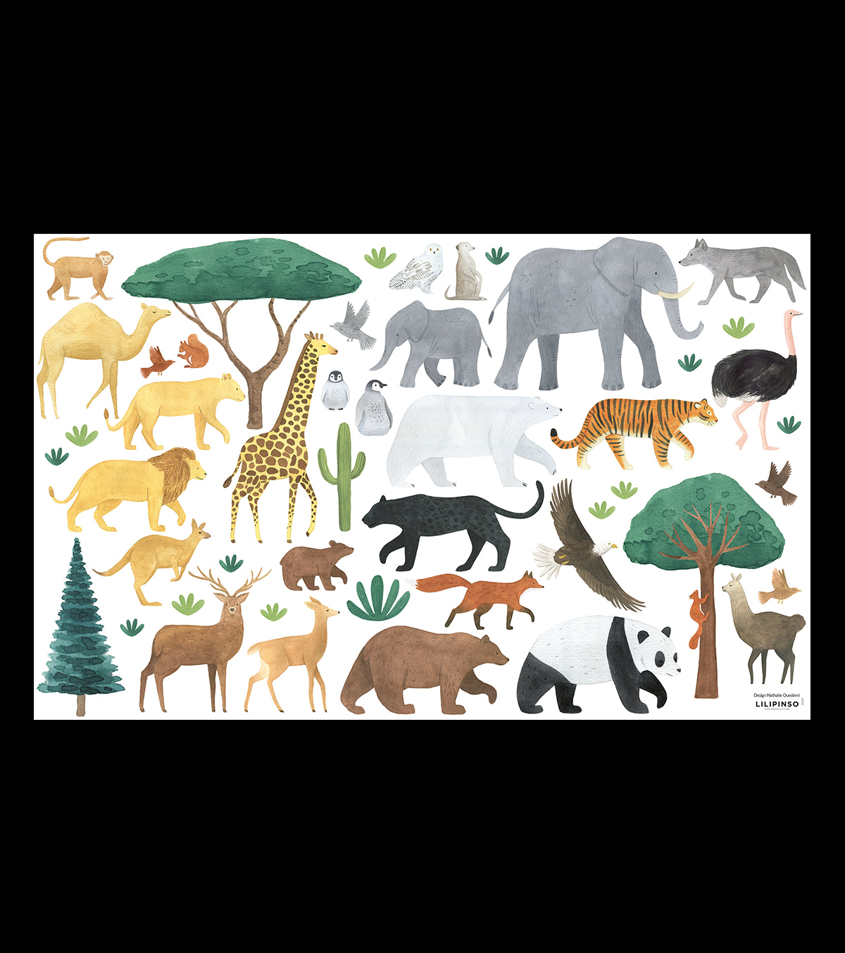 LIVING EARTH - Wall decals murals - Animals of the world