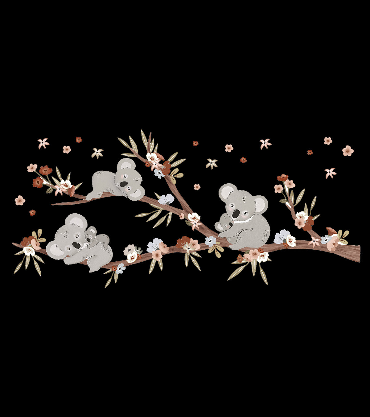 LILYDALE - Large sticker - Branch and koala family