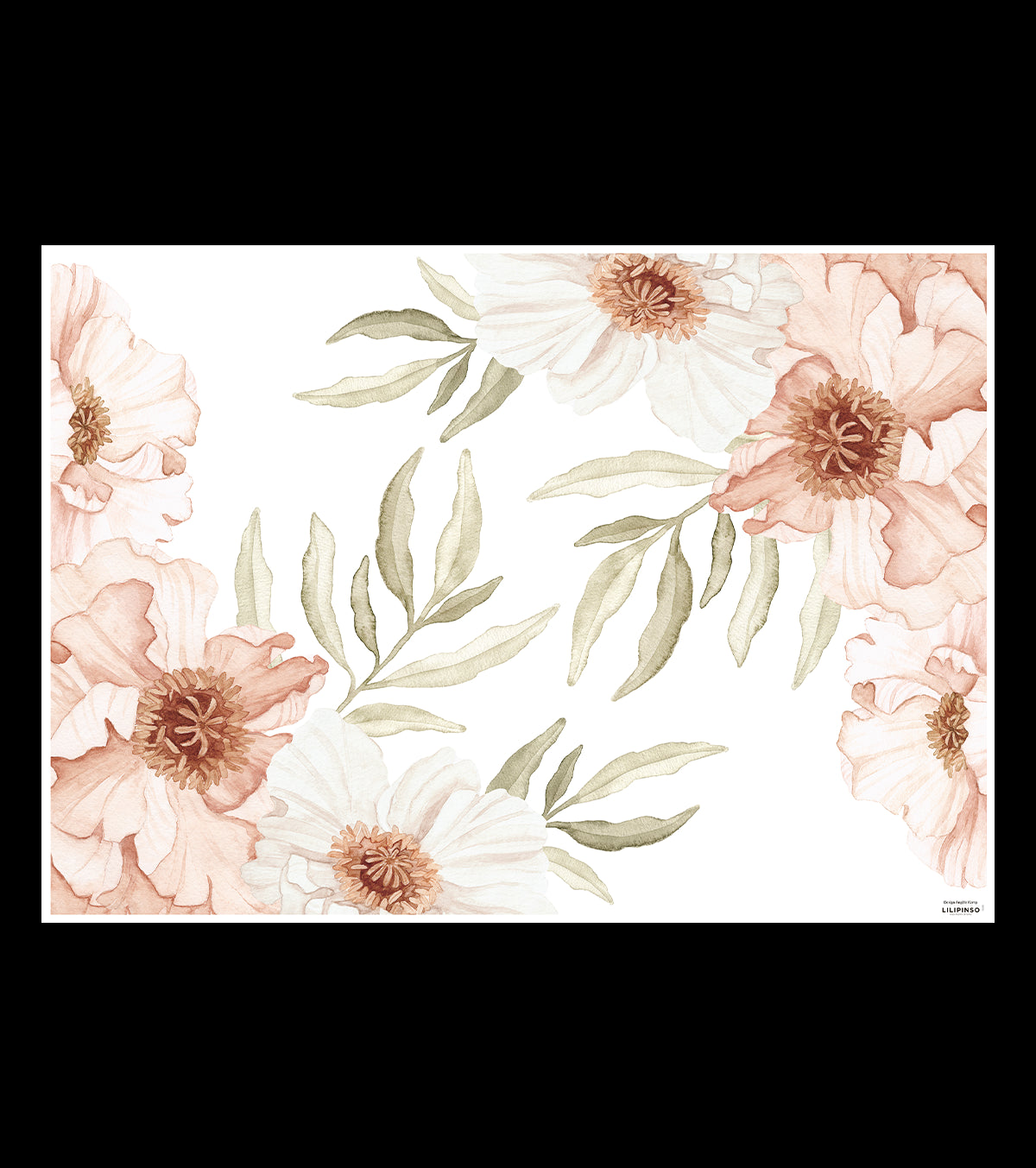 ISLANDIC POPPIES - Wall decals muraux - Large bouquets