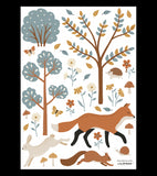 JÖRO - Wall decals murals - Forest, fox and animals
