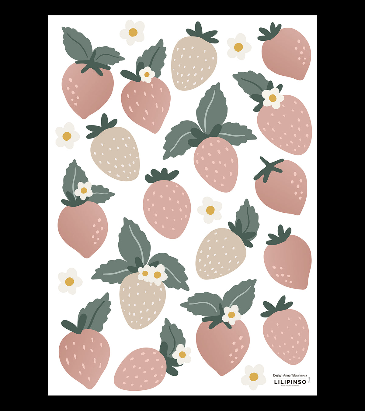 LOUISE - Wall decals murals - Strawberries