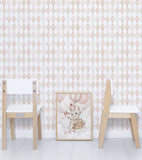 SELENE - Children's wallpaper - Harlequin motif