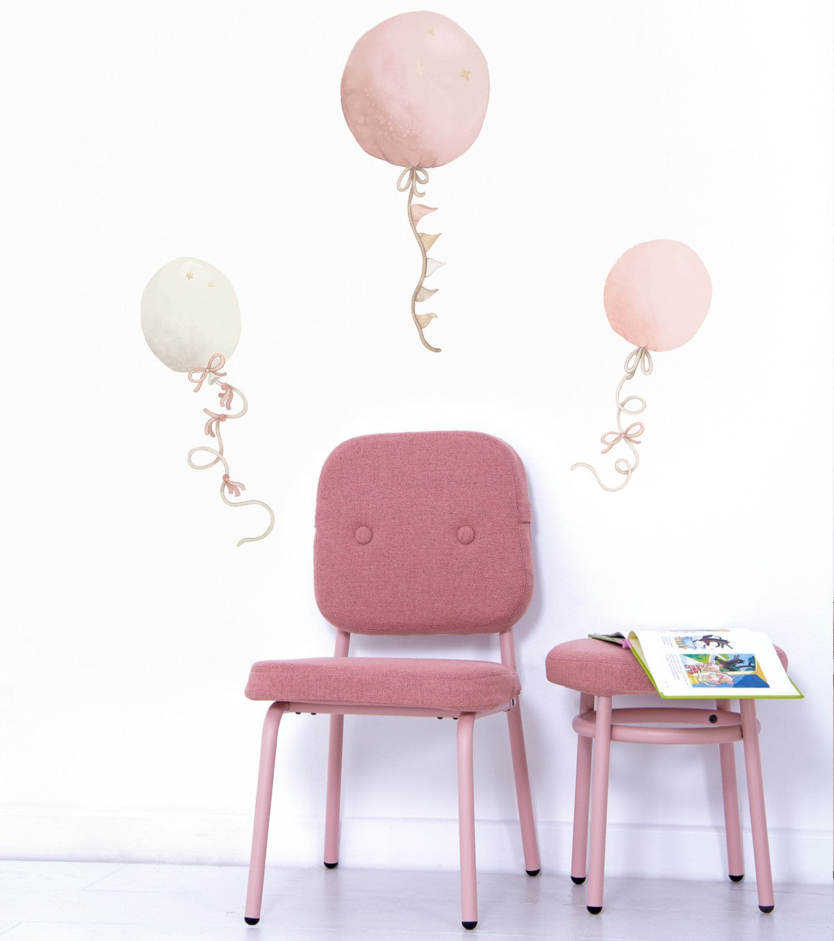 SELENE - Large sticker - Balloons (pink)