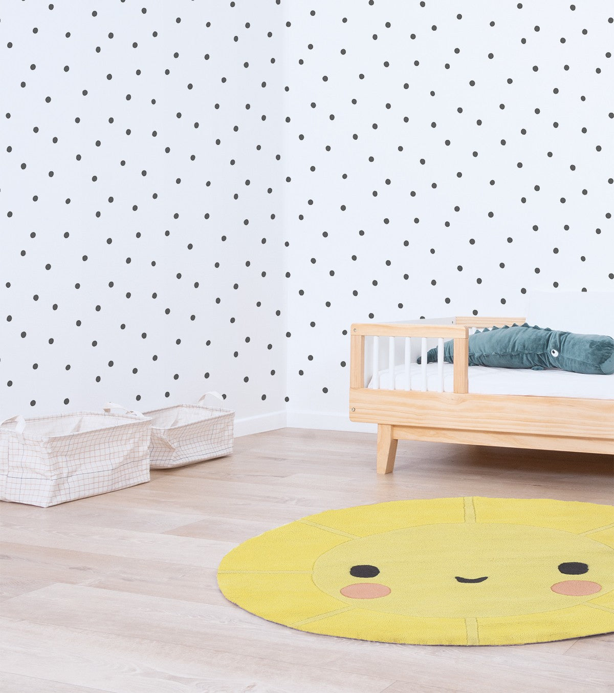 MINIMA - Children's wallpaper - Polka dot pattern