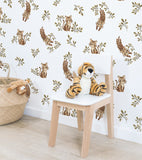 FELIDAE - Children's wallpaper - Tiger cub motif