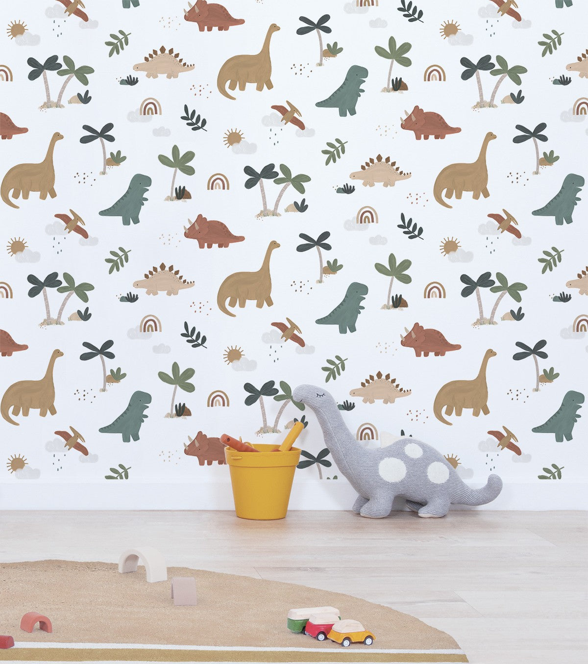 SUNNY - Children's wallpaper - Dinosaur motif