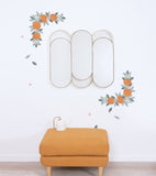 LOUISE - Wall decals murals - Oranges and foliage