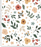BLOEM - Children's wallpaper - Flowers and leaves motif