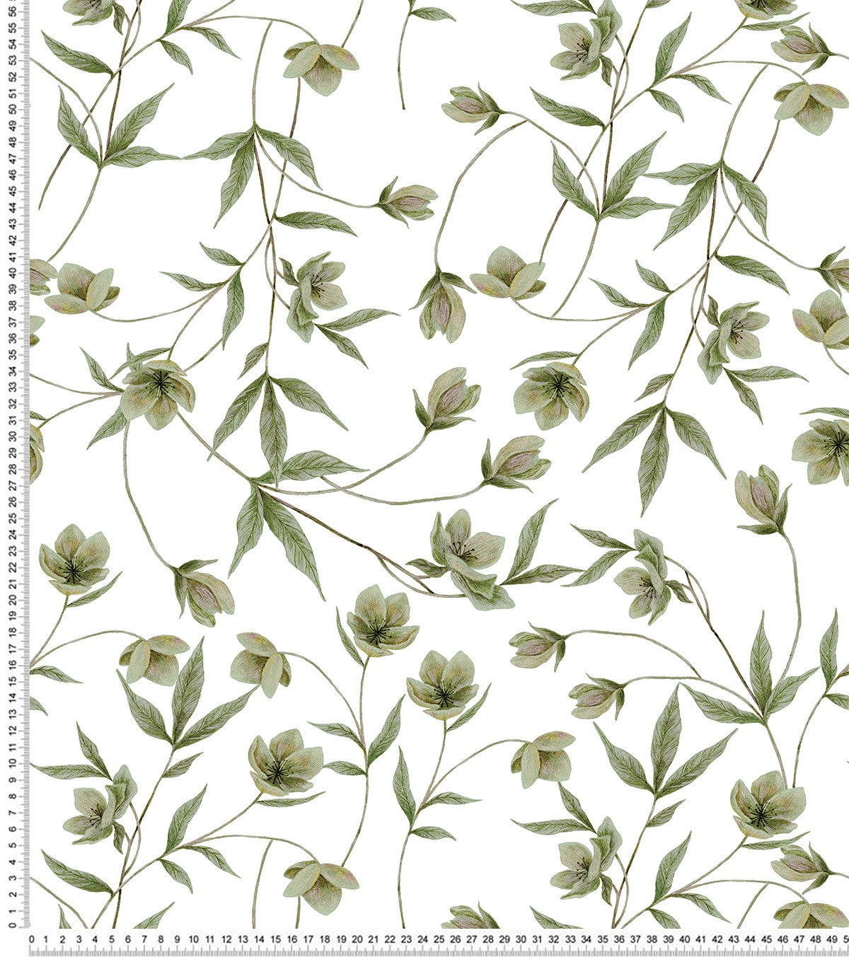 WELLINGTON - Children's wallpaper - Hellébore flower motif