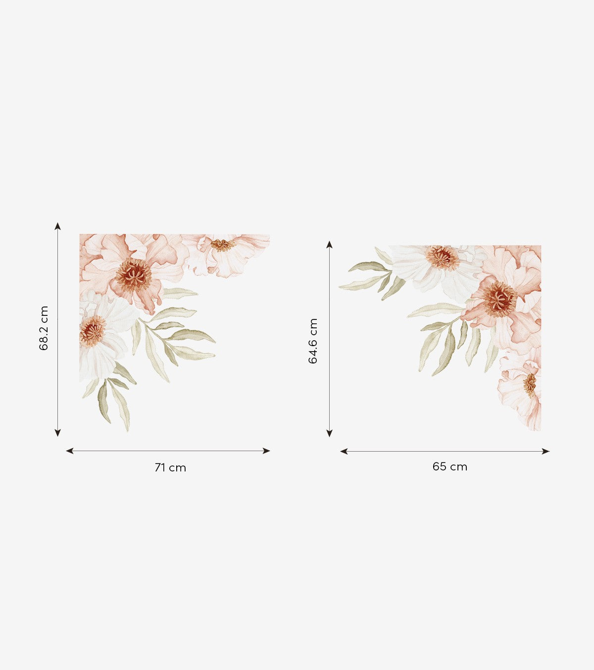 ISLANDIC POPPIES - Wall decals muraux - Large bouquets