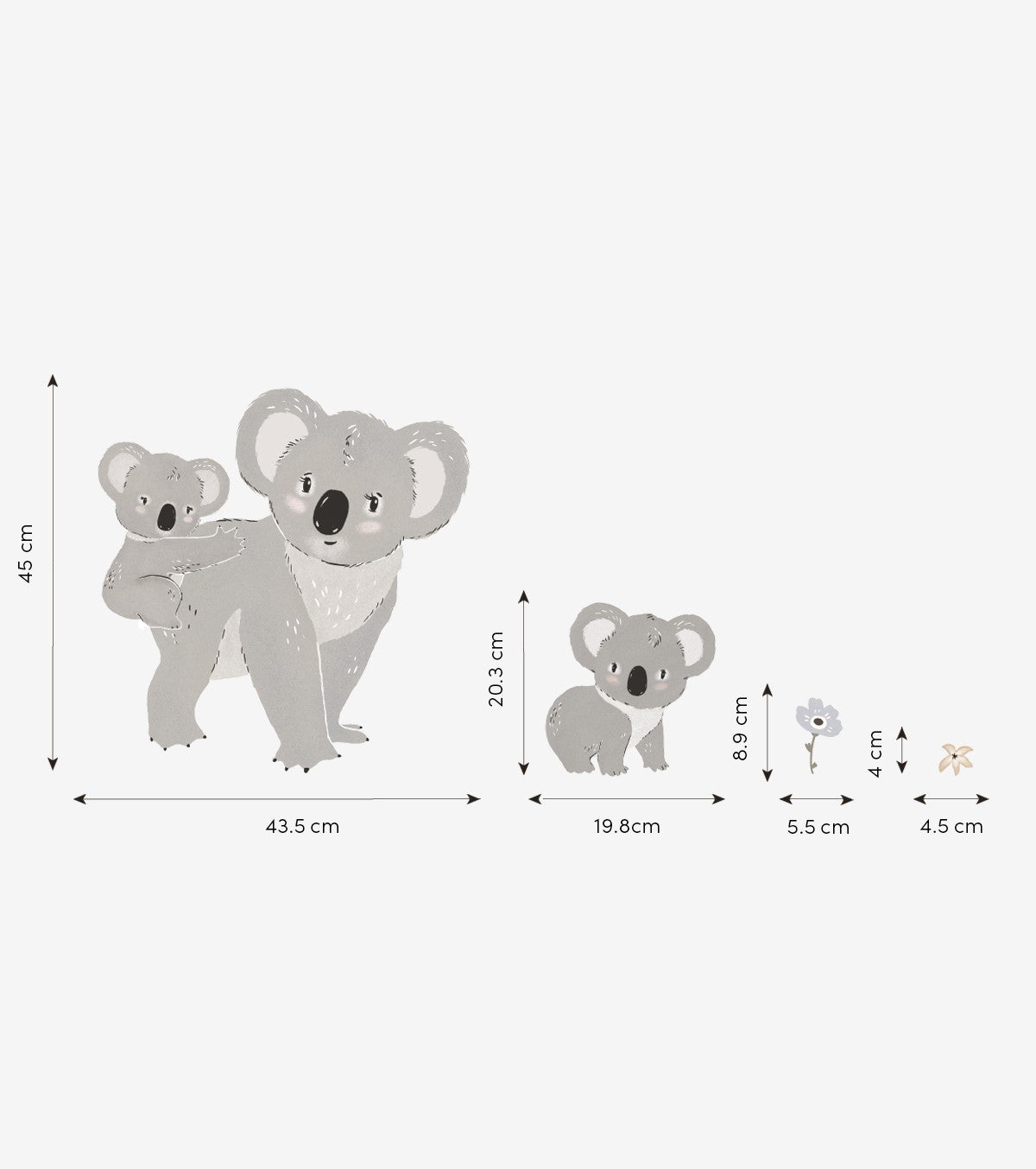 LILYDALE - Large sticker - Koala family