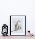 BLACK MAJIK - Set of 2 Art prints - Leopard