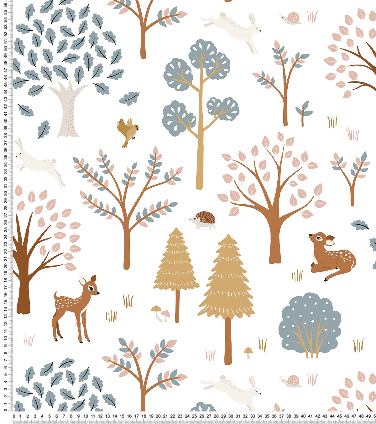 JÖRO - Children's wallpaper - Forest motif (deer)