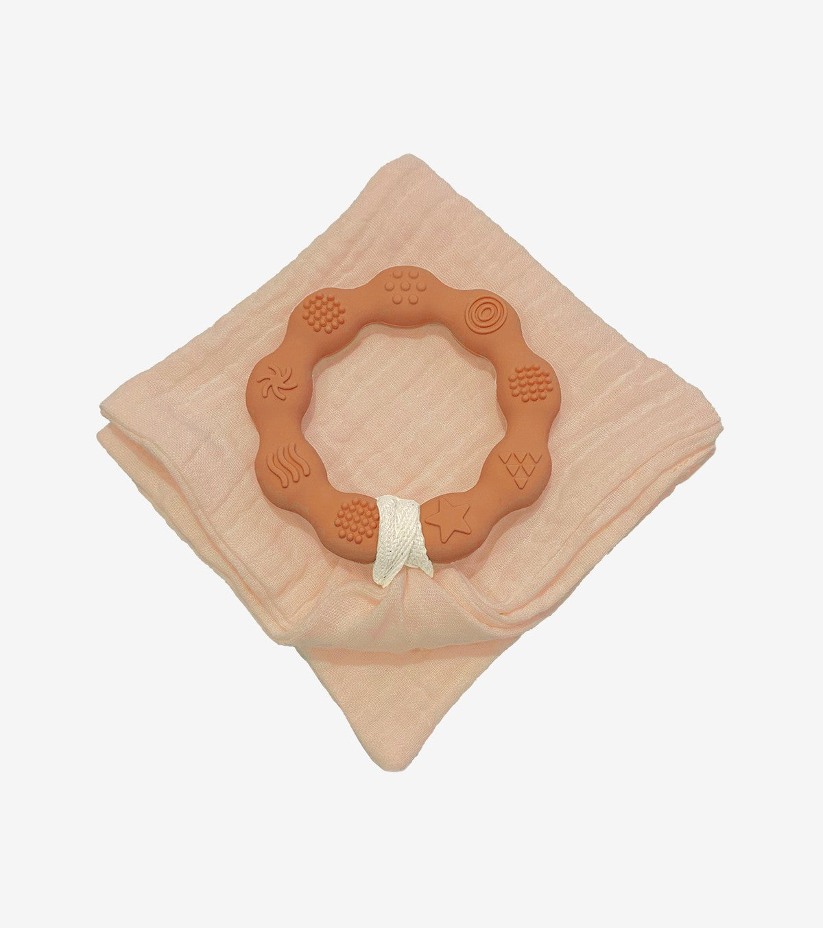 Terracotta teething ring and diaper